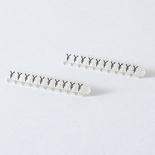 ニュープライスキューブ補充M用20粒透明/黒¥マー
