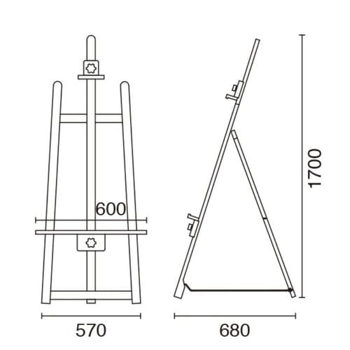 フロントイーゼル(水袋無)T−160 ブラック