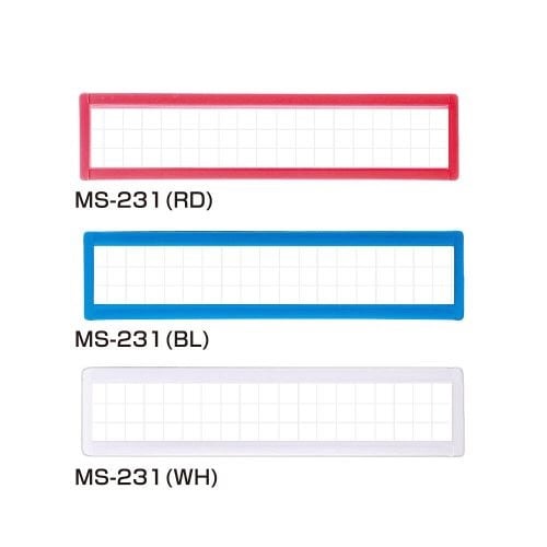 マグタッチスライド見出し 40×100mm青×20
