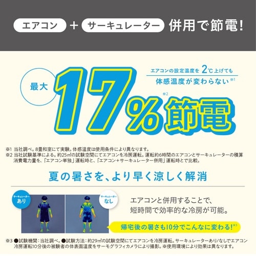 サーキュレーター 8畳用 首振り ホワイト