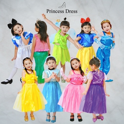 キッズコスプレ衣装 プリンセスドレス クリスタル