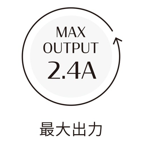2.4A ACアダプタ− ピンク