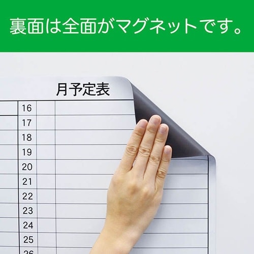 マグネットスケジュールボードシート月間ヨコ型 大