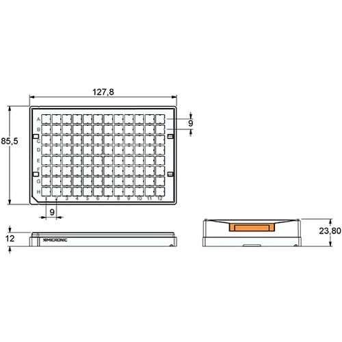 96well format用ラック Mi