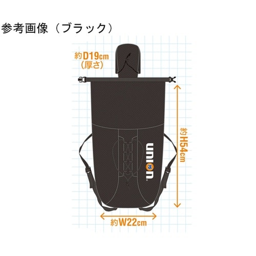 76ポケッタブル防水リュック ブルー B