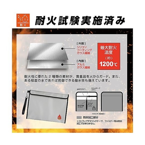 耐火バッグ3点セット(防炎バック) BR