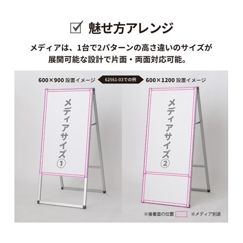 アルネクストサインスタンドA 450×9