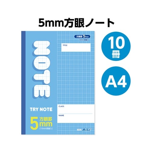 5mm方眼ノート (A4) ブルー 30