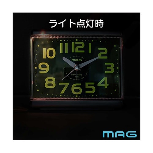 目覚まし時計 銀メタリック T805SM