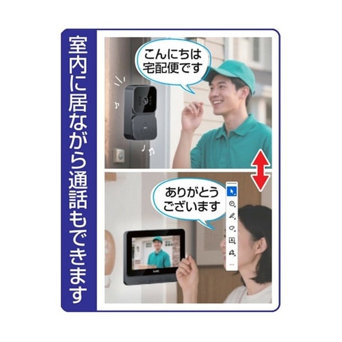 最新型 録画機能付きテレビドアホン a3