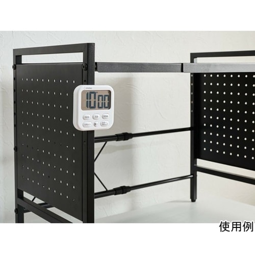 卓上伸縮ラック 1段 ブラック a354