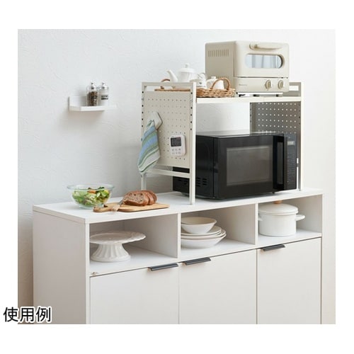 卓上伸縮ラック 1段 ホワイト a354