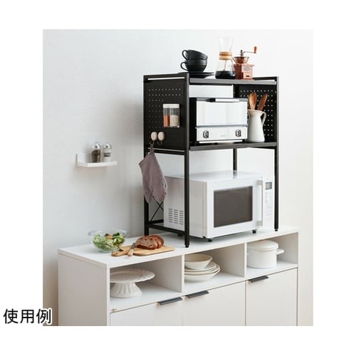 卓上伸縮ラック 2段 ブラック a354