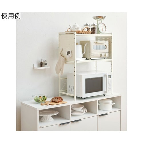 卓上伸縮ラック 2段 ホワイト a354