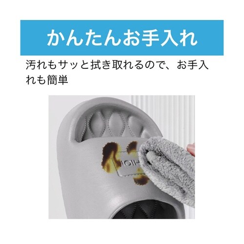 厚底軽量スリッパ ホワイト 22.5ー2