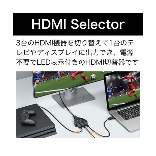 HDMI切替器 (3入力・1出力) MC