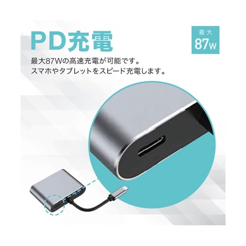 USB Type−C 4in1 ドッキン