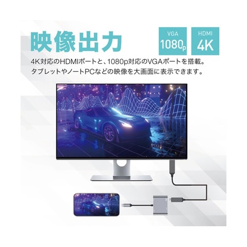 USB Type−C 4in1 ドッキン