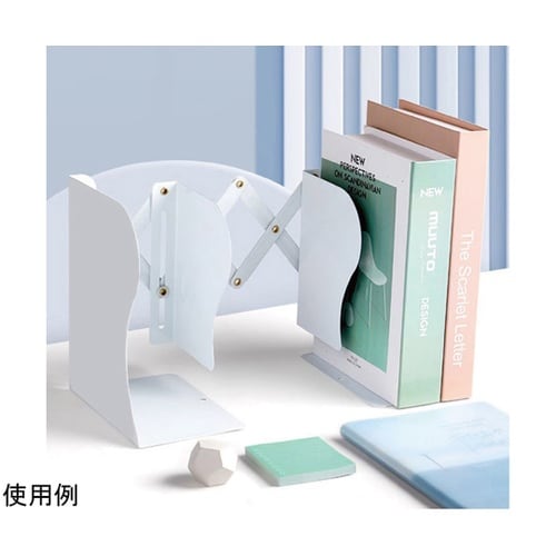 伸縮する仕切付きブックエンド スタンド