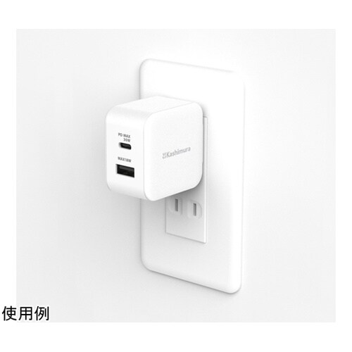 コンパクトAC充電器 USBA+C1 P