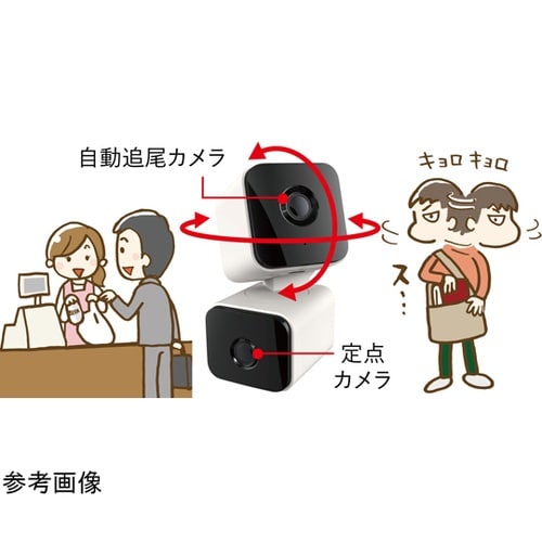 Wi−Fiカメラ屋内用 ダブルカメラ首振