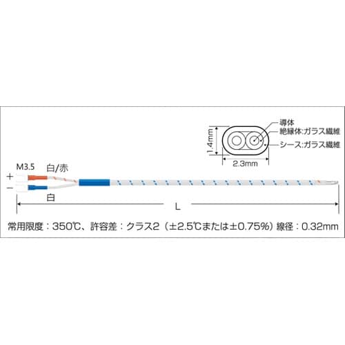温度センサー【熱電対K】デュープレックス
