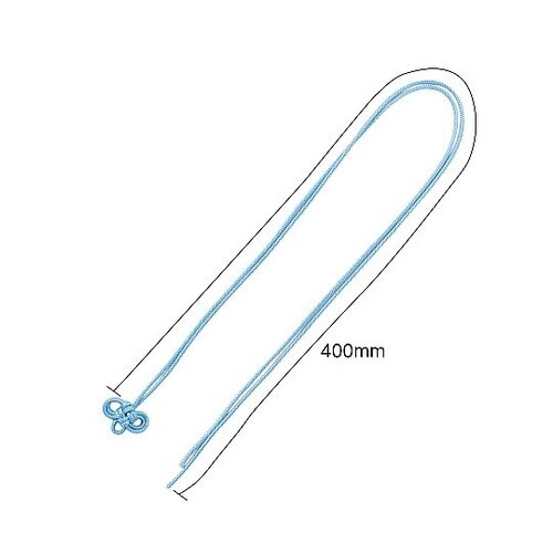お守り紐 二重叶結び 淡青 1セット(1