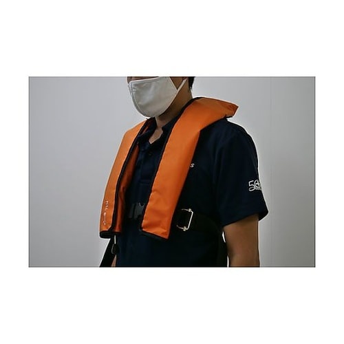 膨張式救命胴衣 NQV−Atn型 橙 6