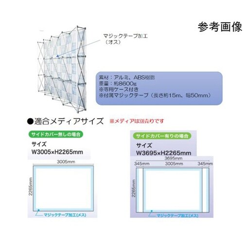 らくらくバックパネルスタンド 3×4 1