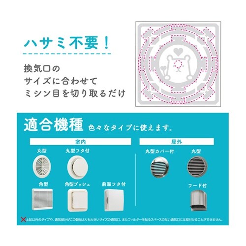 アレルブロックフィルター 通気口用 1袋
