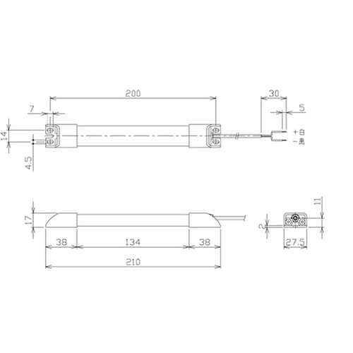 スリム型防水LEDライト DC24V 1