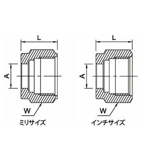 V−Lok継手 ナット インチサイズ V