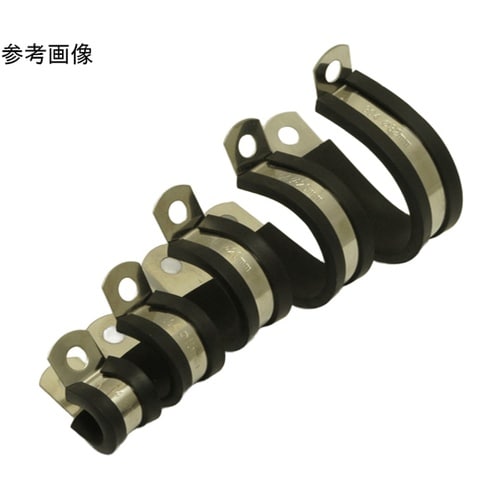 304ステンレス Pクリップ 絶縁ゴム付
