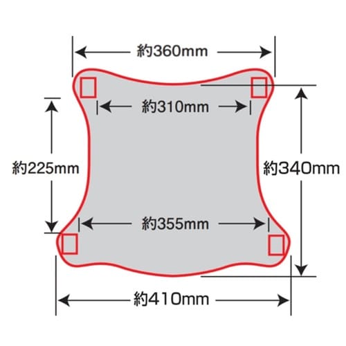MESH SEAT COVER GEL−