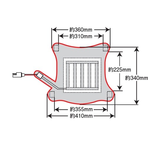 WARM SEAT COVER GEL−