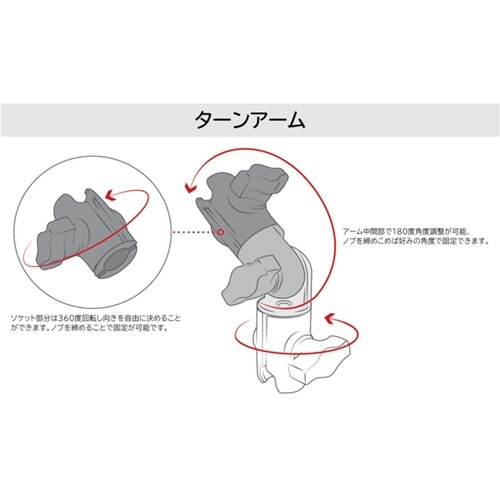 ターンアーム 1インチボール用 RAP−