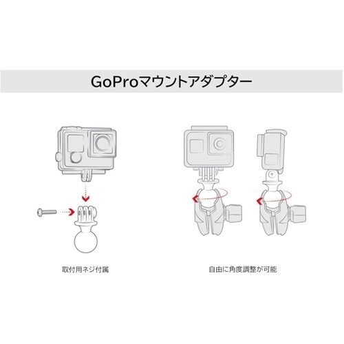 GoProマウント 1インチボール RA