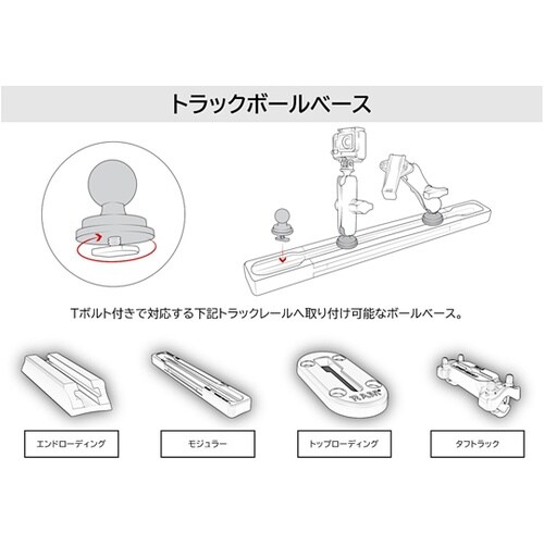 トラックボールベース 1インチボール R
