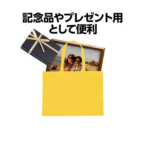 カラー不織布バッグ 軽くて丈夫な肩掛けで