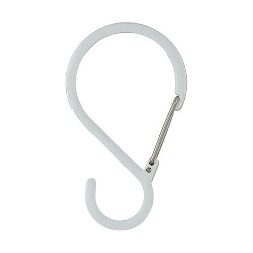 Sフックカラビナ 中 シルバー 1箱(1