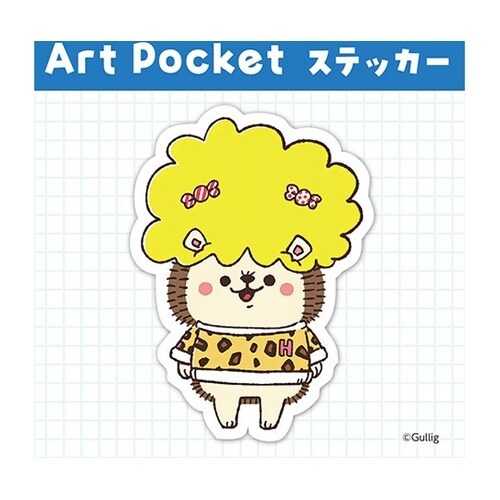 アートポケットステッカー おばハリちゃん