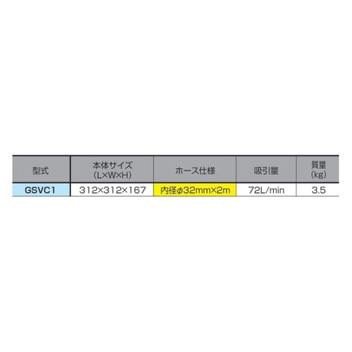 エアバキュームクリーナ GSVC1