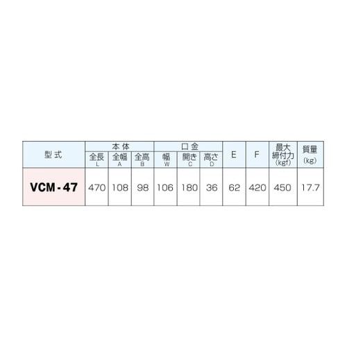 マシンバイス VCM−47