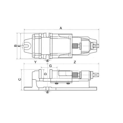 F型ミーリングバイス VK−6−1