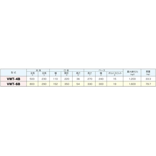 2次元ミーリングバイス VWT−4B