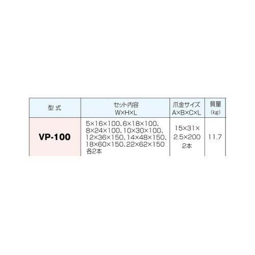 爪金 VP−100−15X31