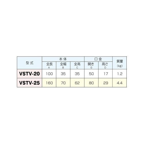 ステンレス精密バイス VSTV−20