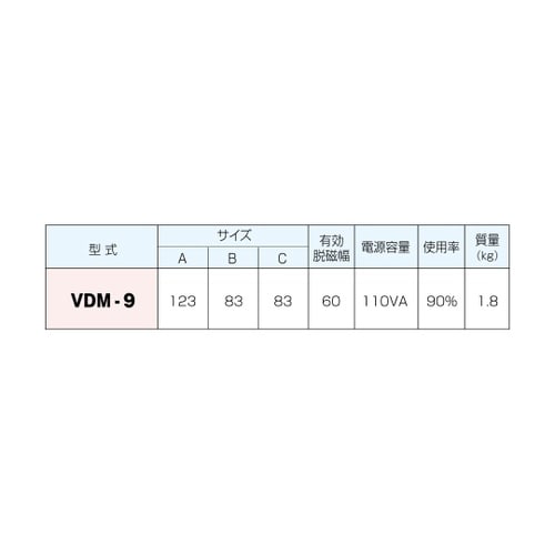 ミニ脱磁器 11.5mm VDM−9