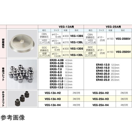 エンドミル研磨機 4φー13φ VEG−