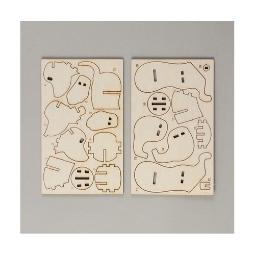 木製3Dパズル ダックスフンド 5872